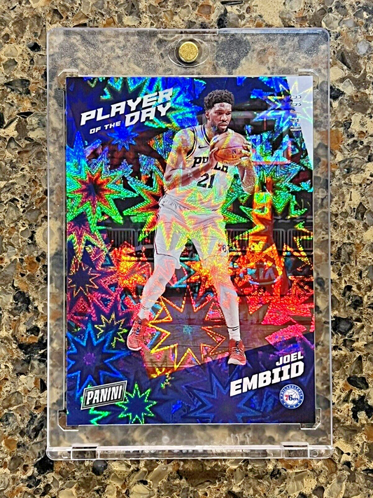 Joel Embiid 2021 Panini NBA Player of the Day KABOOM 04/99 MVP Rare Gem Mint SSP