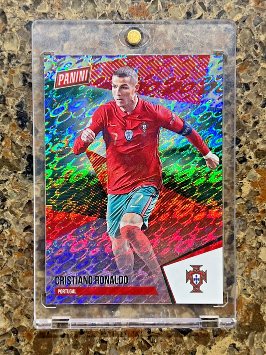 CRISTIANO RONALDO 2021 Panini THE NATIONAL DISKETTES #8/25 Portugal Rare SSP