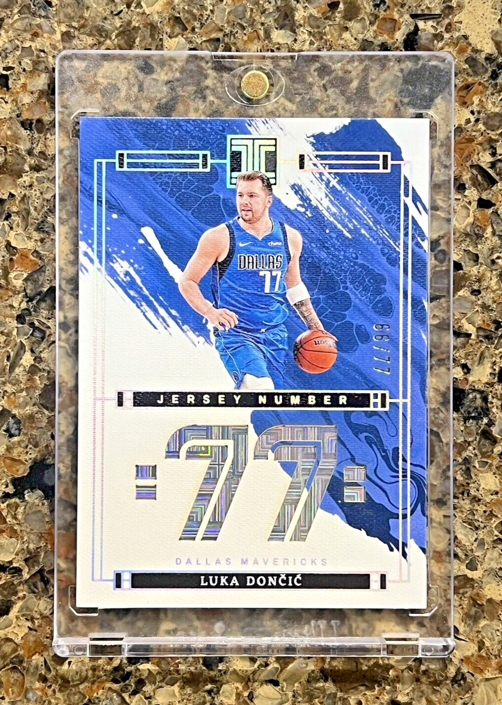 Luka Doncic 2023-24 Panini Impeccable Jersey Number #66/77 Dallas Mavericks RARE