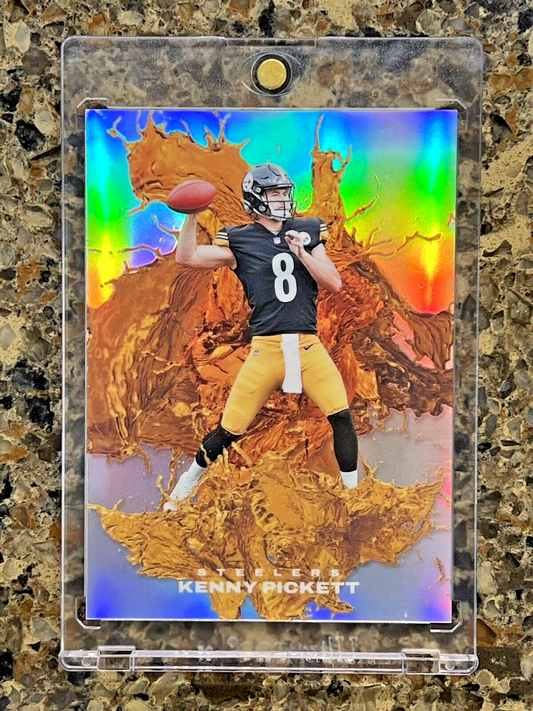 Kenny Pickett RC 2022 Panini The National SPLASH OF COLOR Silver Wave #1/25 SSP