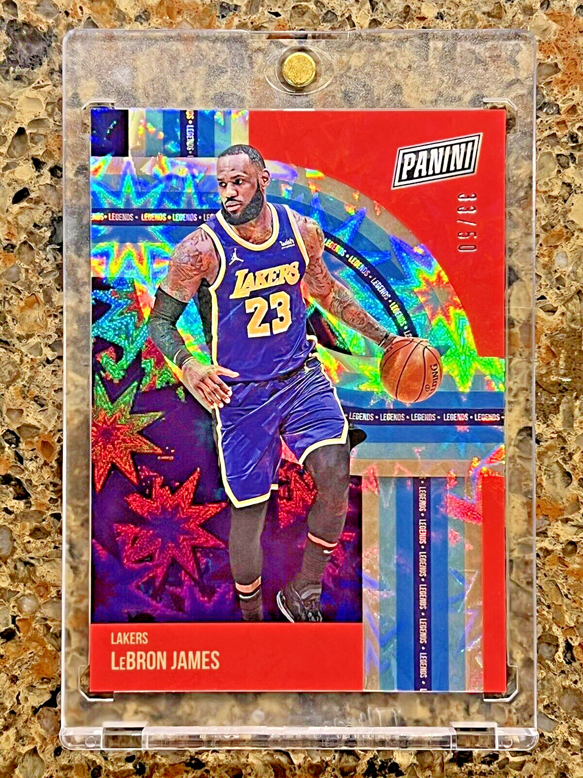 🌟 LeBron James 2021 Panini The National Legends Kaboom 33/50