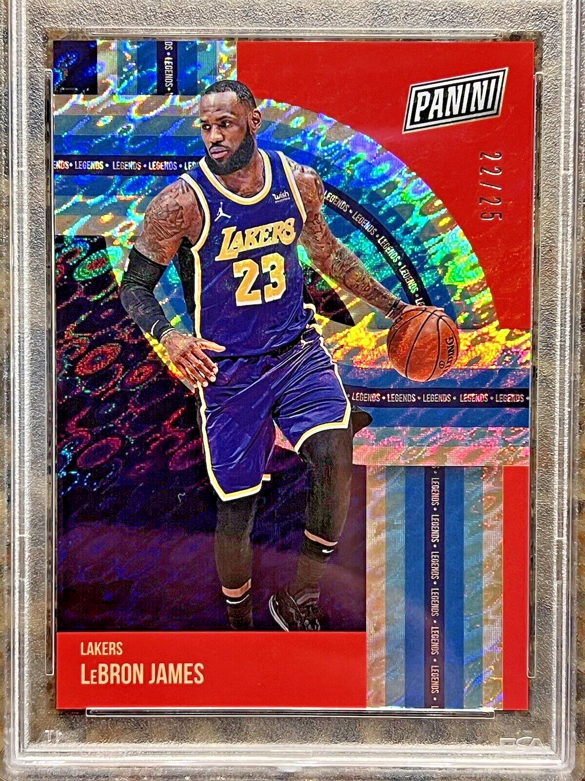 LeBron James 2021 Panini The National LEGENDS DISKETTES 22/25 SP Gem Mint PSA 10