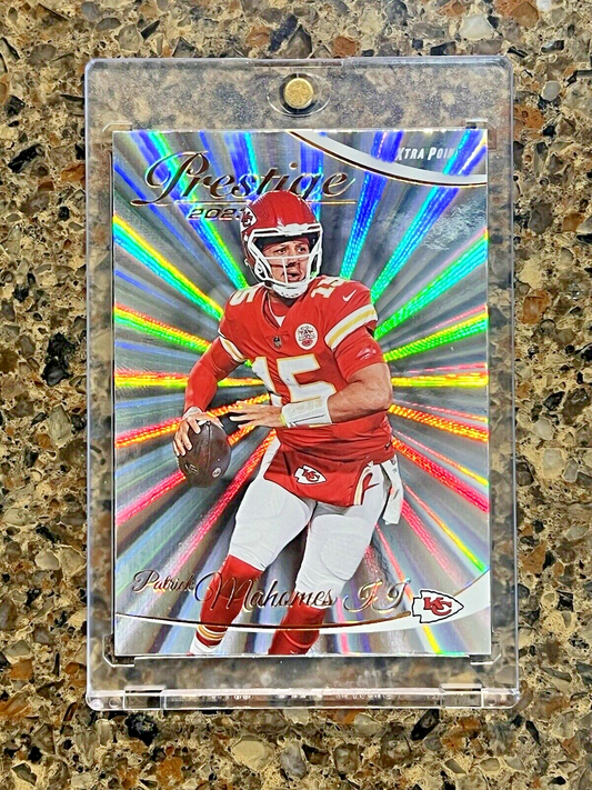 Patrick Mahomes II 2023 Panini Prestige SUNBURST Xtra Points Refractor Gem Mint