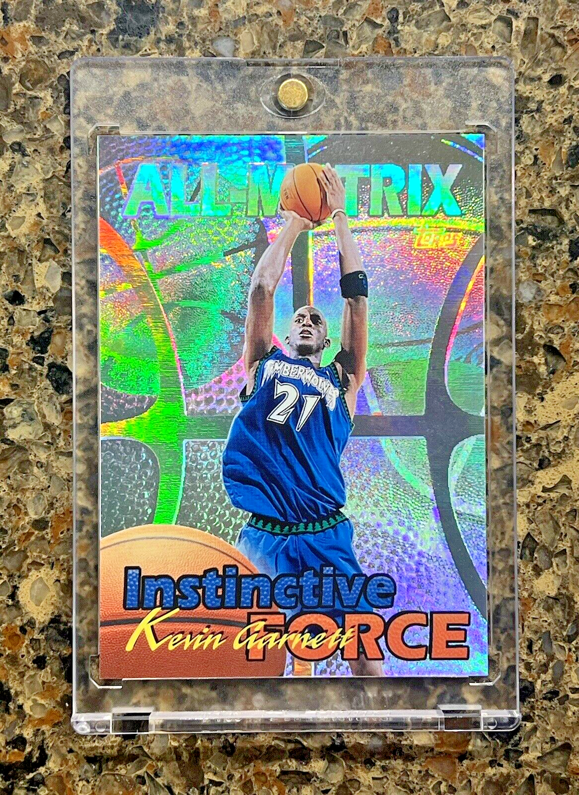 Kevin Garnett 1999-00 Topps All-Matrix Instinctive Force Refractor Rare Gem Mint