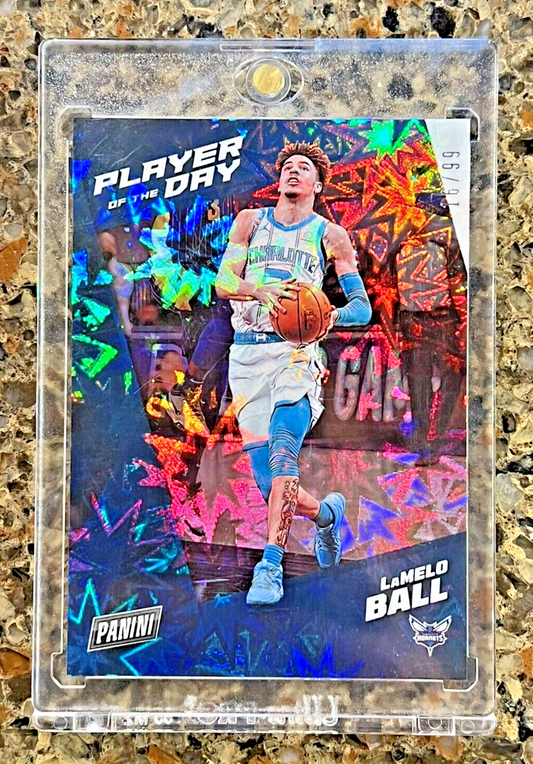 LaMelo Ball 2021 Panini Player of the Day KABOOM #16/99 Hornets Super Rare SSP