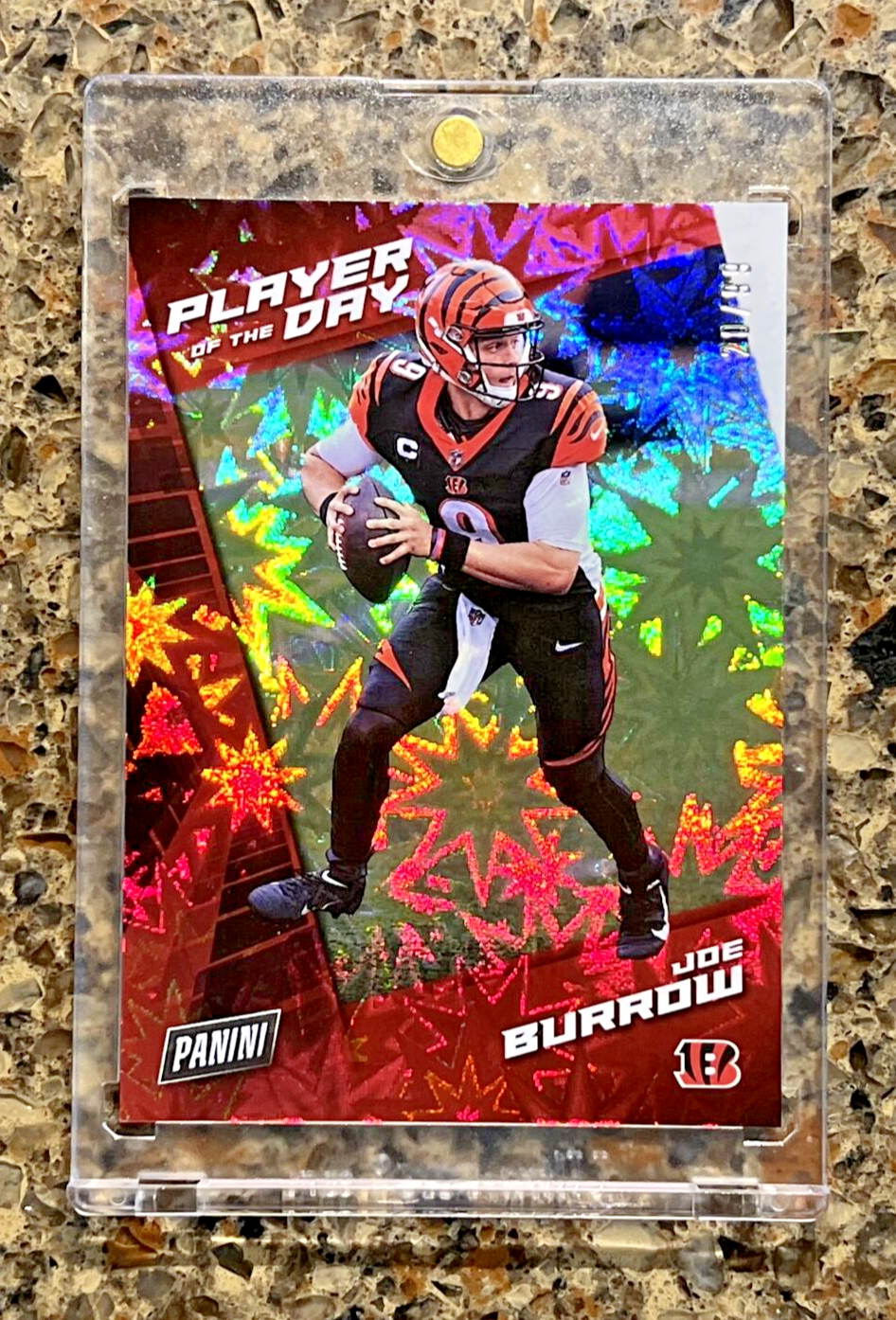 Joe Burrow 2021 Panini Player of The Day KABOOM #20/99 Super Rare SSP