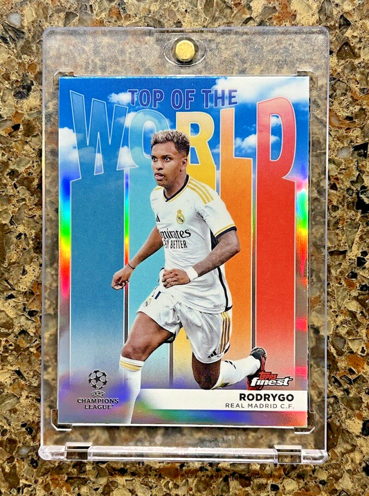 Rodrygo 2023-24 Topps Finest UEFA Champions League Top of the World Refractor