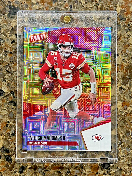 PATRICK MAHOMES 2021 PANINI THE NATIONAL ESCHER SQUARES #02/10 SSP SUPER RARE