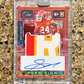 2022 Panini One Skyy Moore Red Scope Prizm Precision Rookie Patch Autograph #/25