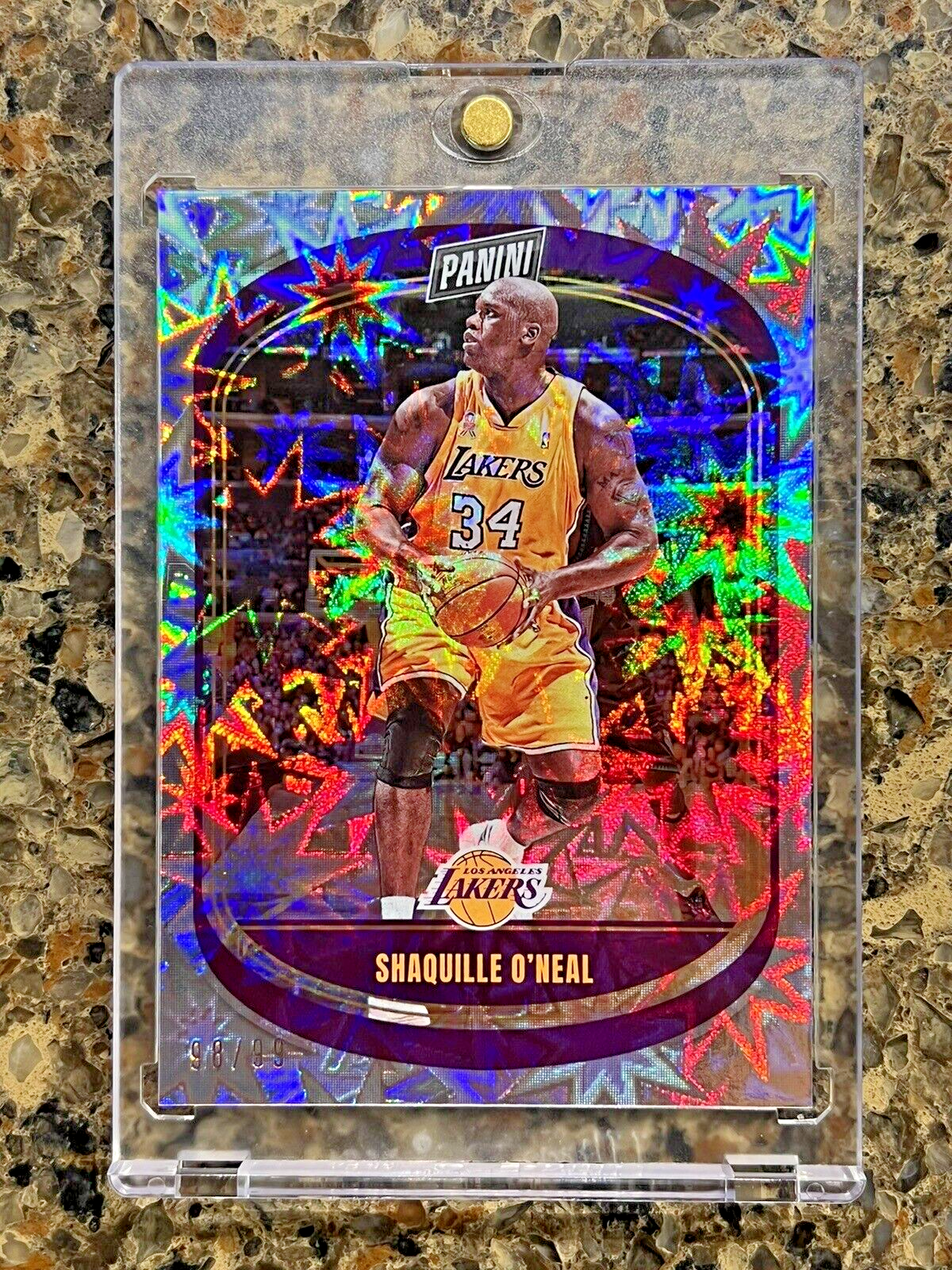 Shaquille O’Neal 2021 Panini Player of the Day KABOOM #98/99 Shaq Super Rare SSP