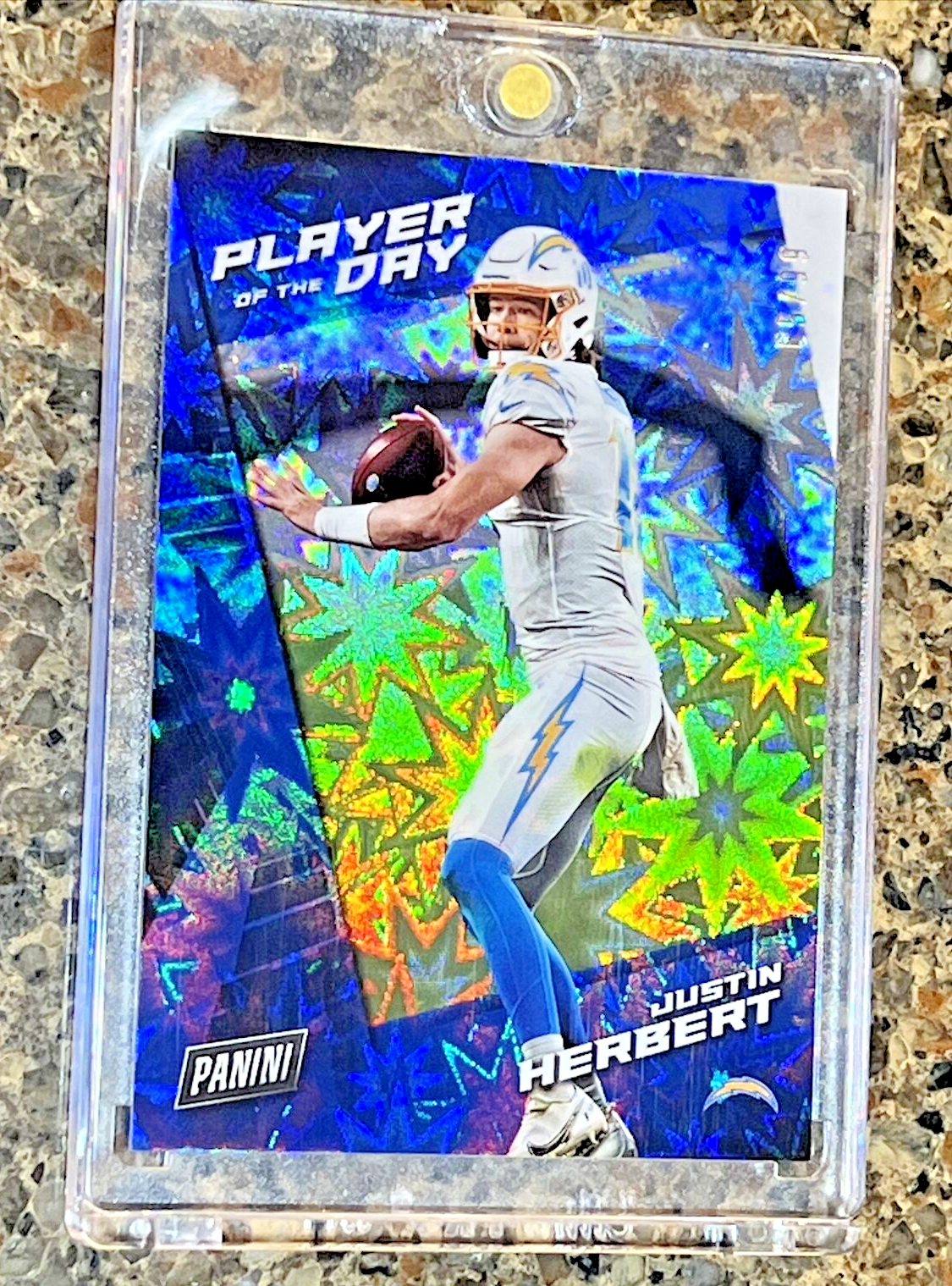 Justin Herbert 2021 Panini Player of the Day KABOOM #65/99 Super Rare SSP