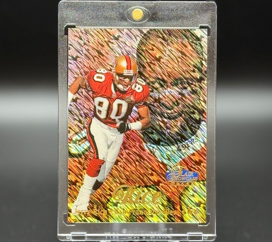 1998 Fleer Showdown Jerry Rice Flair Showcase Grace Row 1 Shimmer Refractor HOF