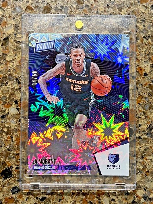 Ja Morant 2021 Panini The National #04/50 KABOOM Explosion Super Rare SSP