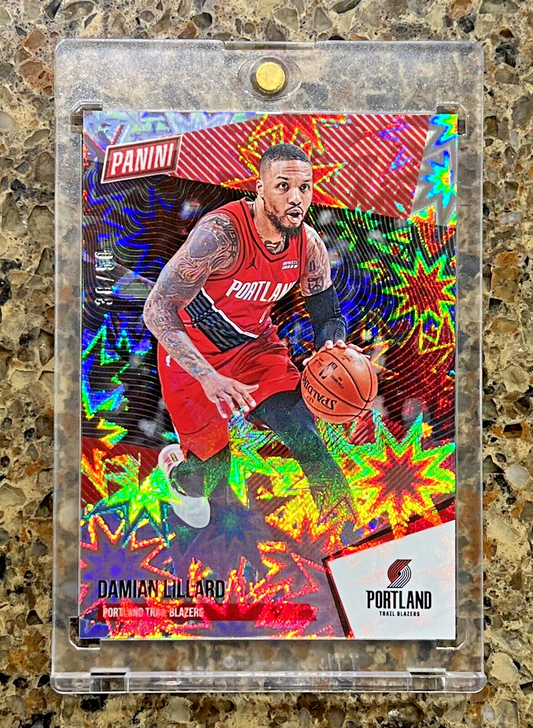 Damian Lillard 2021 Panini The National 38/50 KABOOM Explosion Rare Gem Mint SSP