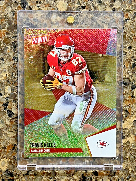 TRAVIS KELCE 2021 Panini NFL The National STARDUST 4/5 Super Rare Gem Mint SSP