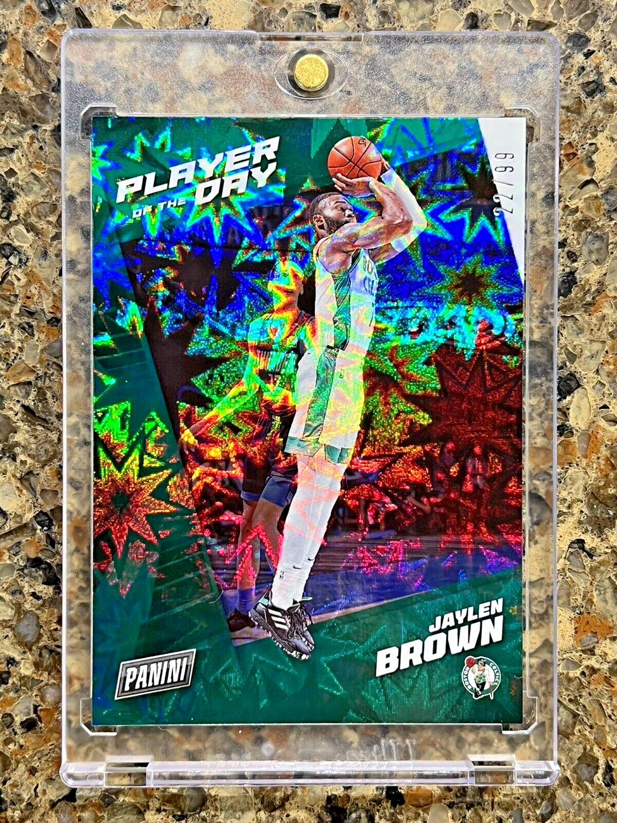 Jaylen Brown 2021 Panini NBA Player of the Day KABOOM 22/99 RARE GEM MINT SSP