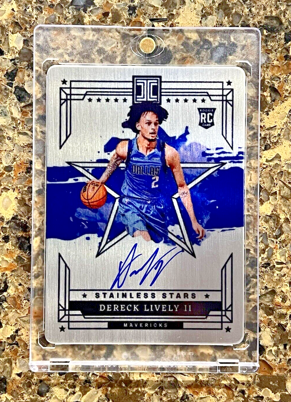 2023-24 Impeccable Dereck Lively II Stainless Stars Rookie On-Card Autograph /75