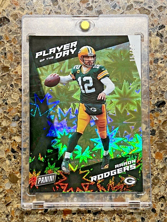 🌟 Aaron Rodgers 2021 Panini Player of the Day KABOOM #15/99 - Super Rare SSP 🌟