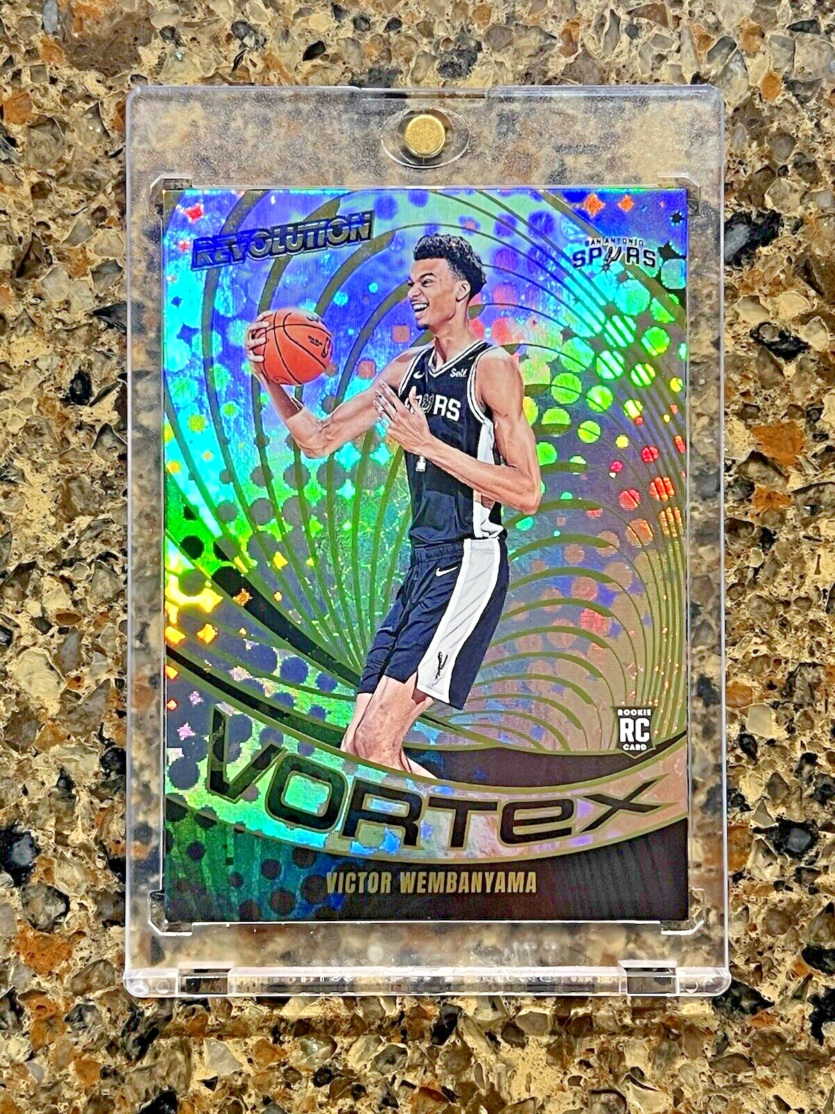 Victor Wembanyama RC 2023-24 Panini Revolution VORTEX Refractor Rookie Card MINT