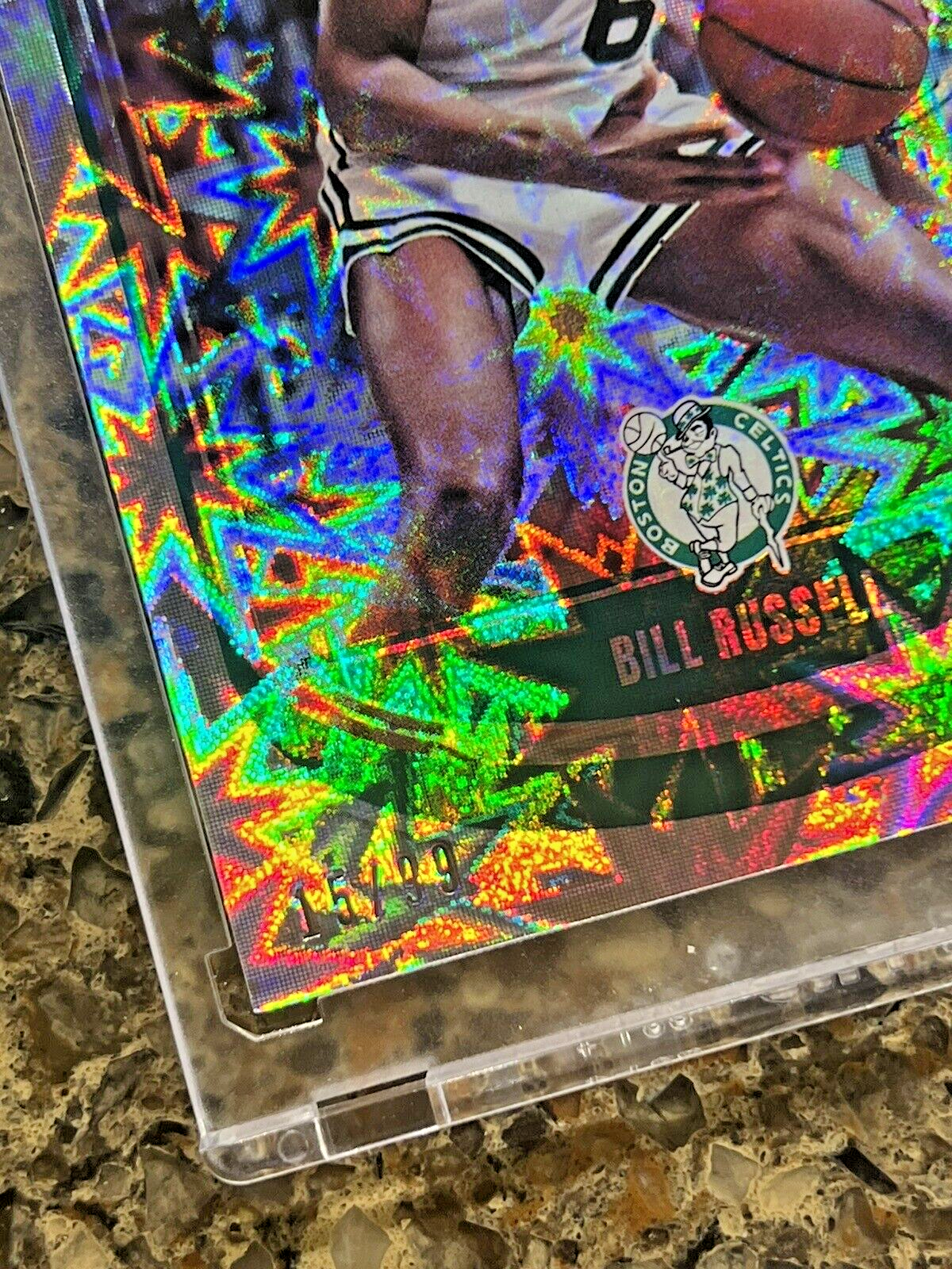 Bill Russell 2021 Panini Player of the Day HOF KABOOM 15/99 Rare Gem Mint SSP