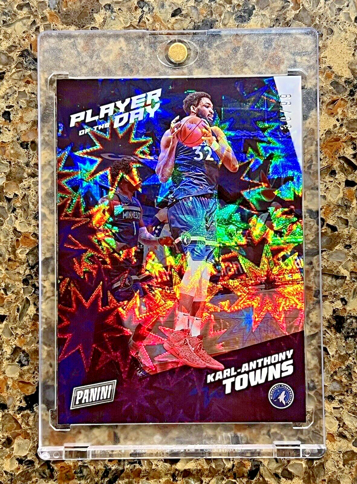 Karl-Anthony Towns - 2021-22 Panini Player of the Day KABOOM - #30/99 - RARE SSP