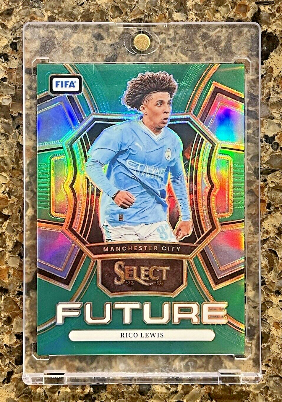 RICO LEWIS 2023-24 Panini Select FIFA Soccer FUTURE GREEN PRIZM #5/5 ULTRA RARE