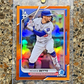 Mookie Betts 2023-24 Topps Bowman Chrome True Orange Refractor #24/25 LA Dodgers