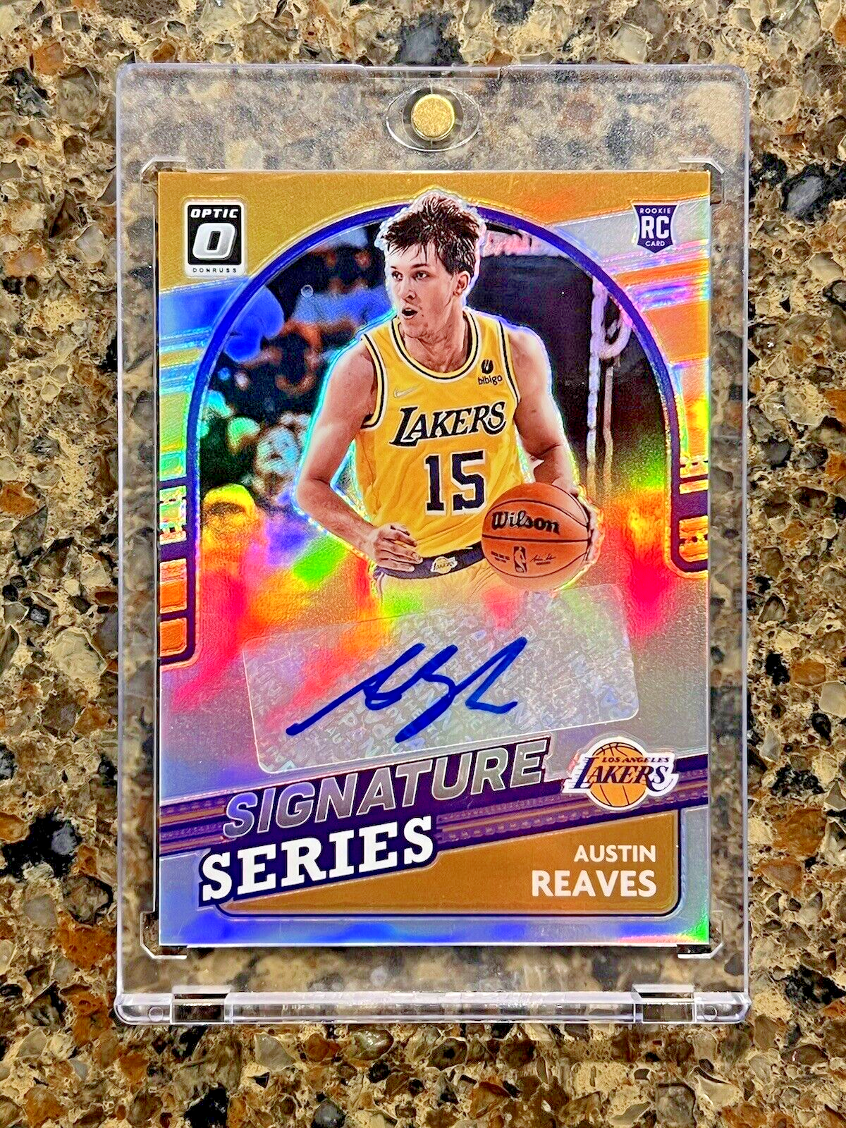 Austin Reaves RC 2021 Panini Donruss Optic ROOKIE SIGNATURE SERIES Prizm - MINT!