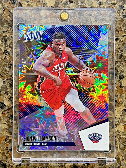 Zion Williamson 2021 Panini NBA THE NATIONAL 23/50 KABOOM Explosion GEM MINT SSP