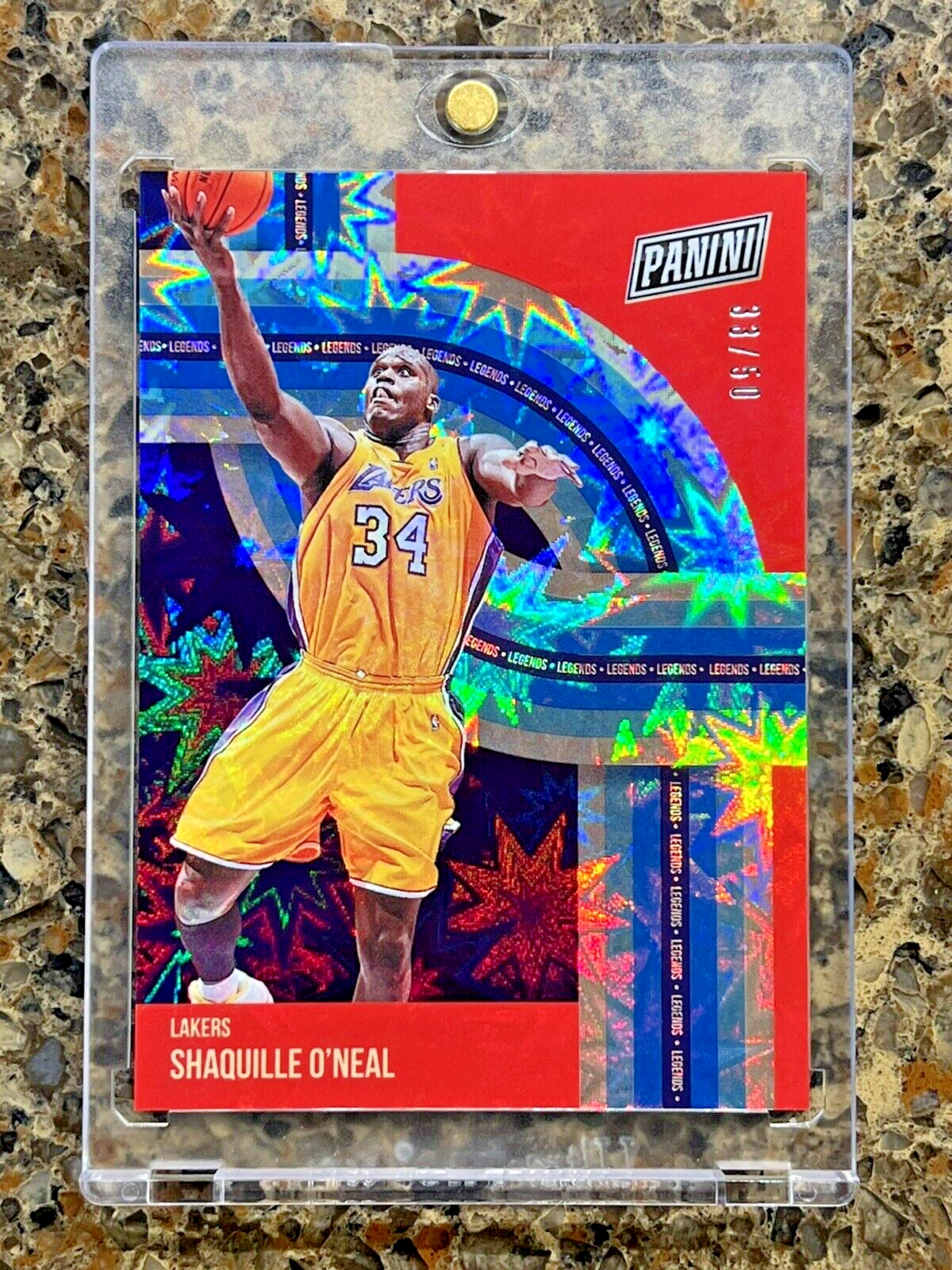 Shaquille O’Neal 2021 Panini The National Legends 33/50 KABOOM Rare Gem Mint SSP