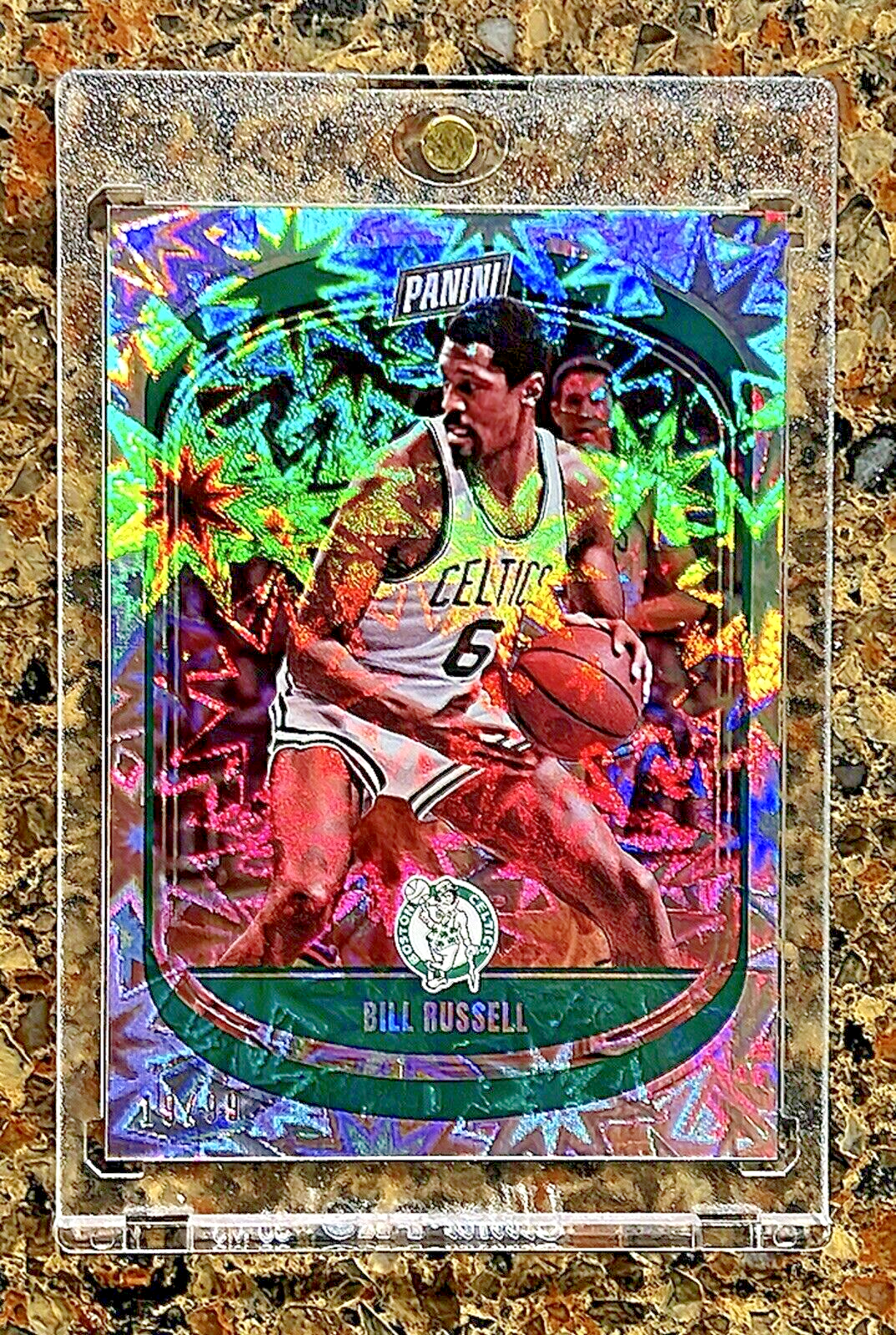 Bill Russell 2021 Panini Player of the Day HOF KABOOM 19/99 Rare Gem Mint SSP