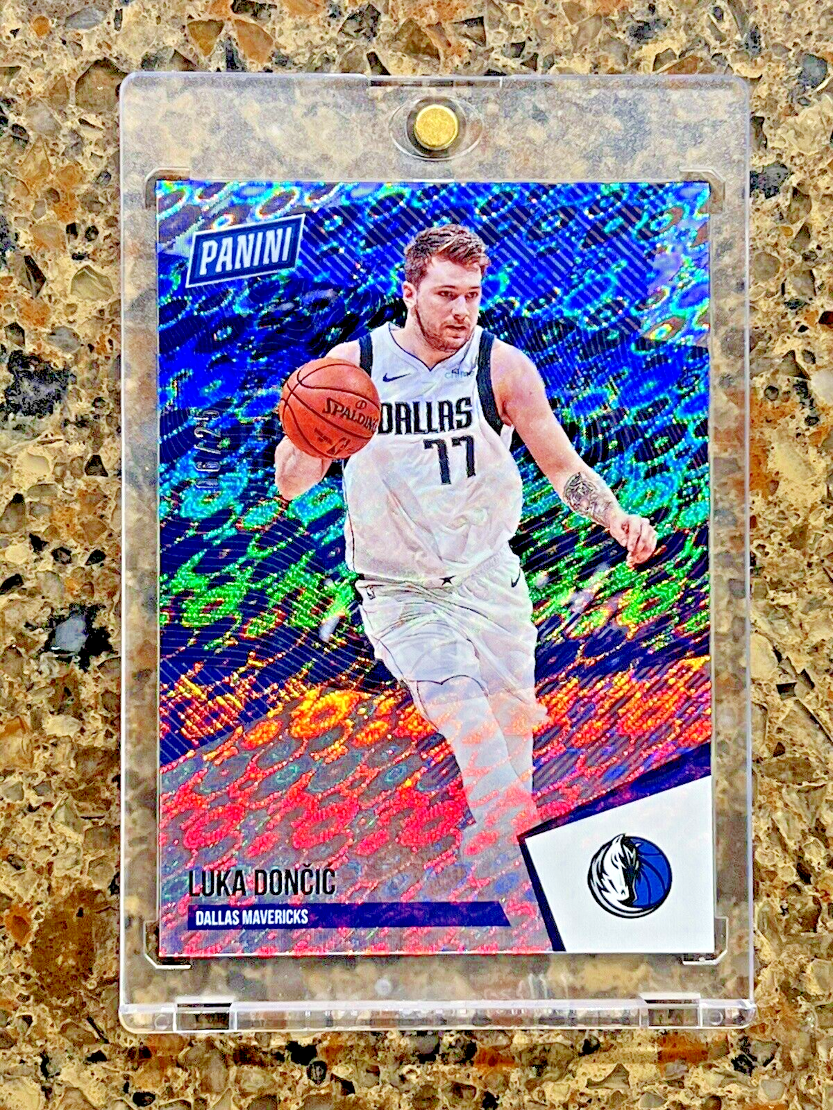 🌟 Luka Doncic 2021 Panini The National Diskettes Refractor 06/25 Rare SSP