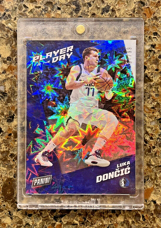 🌟 Luka Doncic 2021 Panini POTD KABOOM #37/99 Super Rare SSP - Ready To Grade