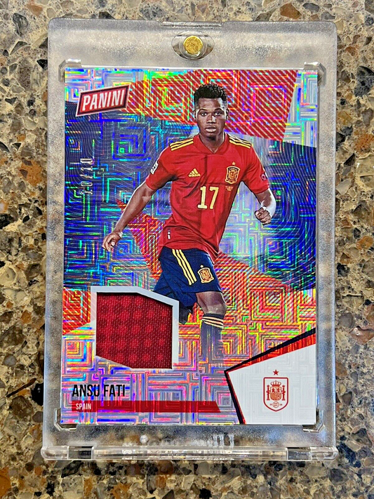 Ansu Fati 2021 Panini The National ESCHER SQUARES Patch 10/10 Rare Gem Mint SSP