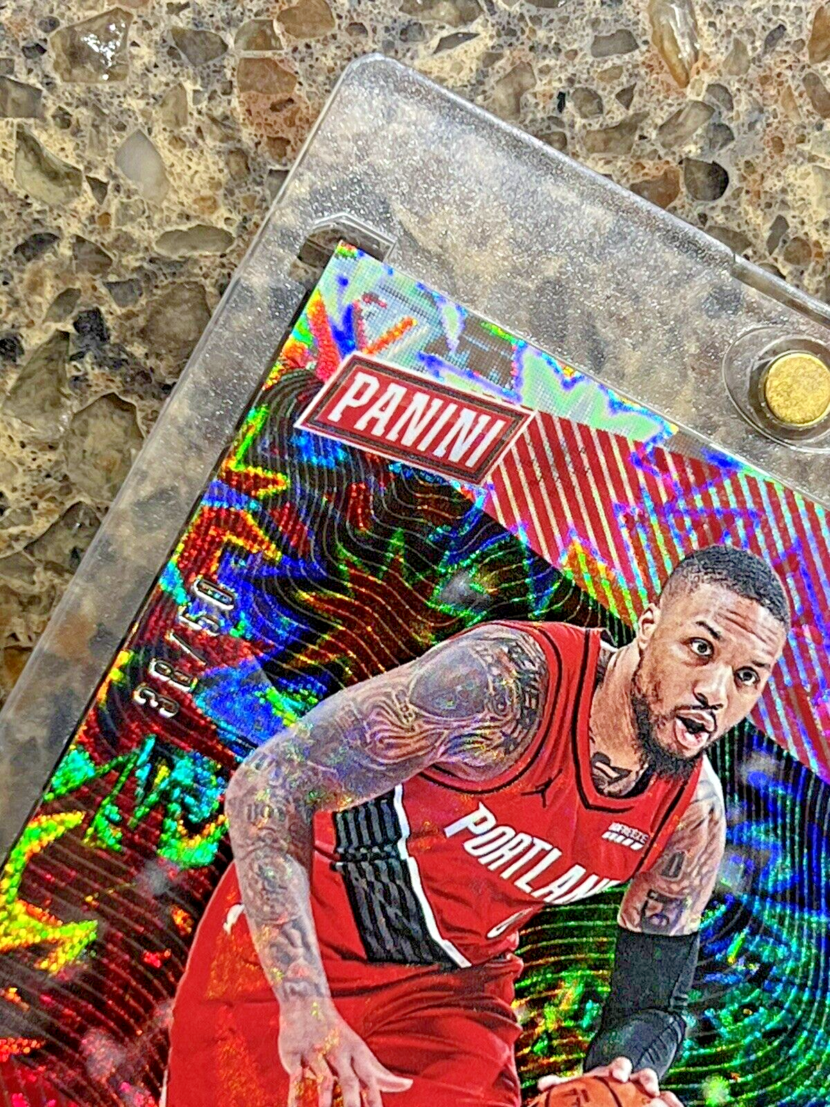 Damian Lillard 2021 Panini The National 38/50 KABOOM Explosion Rare Gem Mint SSP