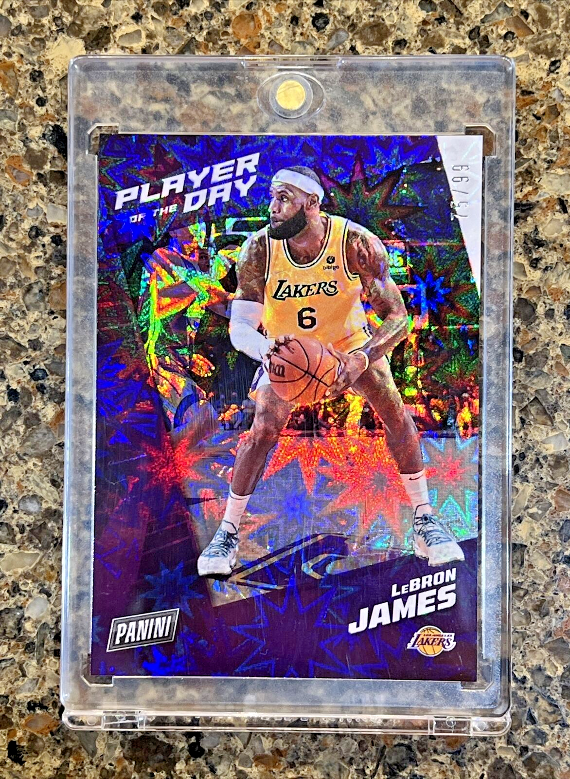 LeBron James - 2021 Panini Player of the Day Kaboom - #75/99 - Super Rare SSP