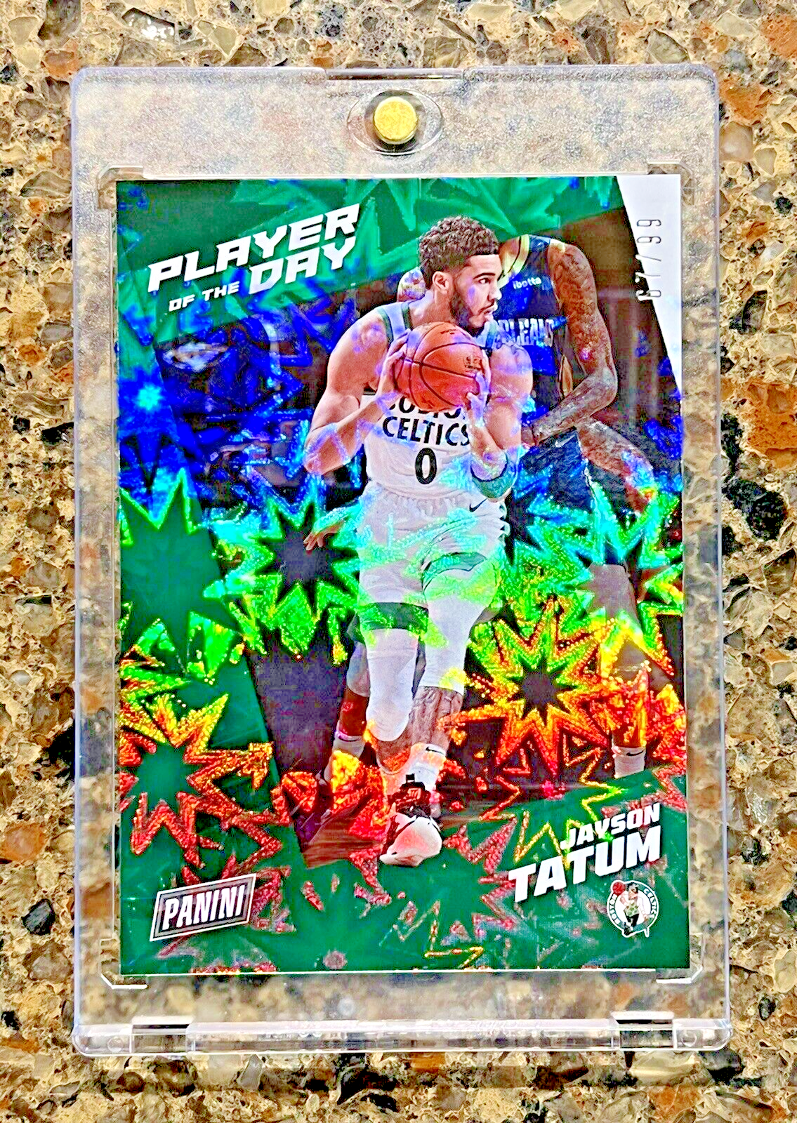 Jayson Tatum 2021 Panini Player of the Day KABOOM #67/99 Celtics Super Rare SSP